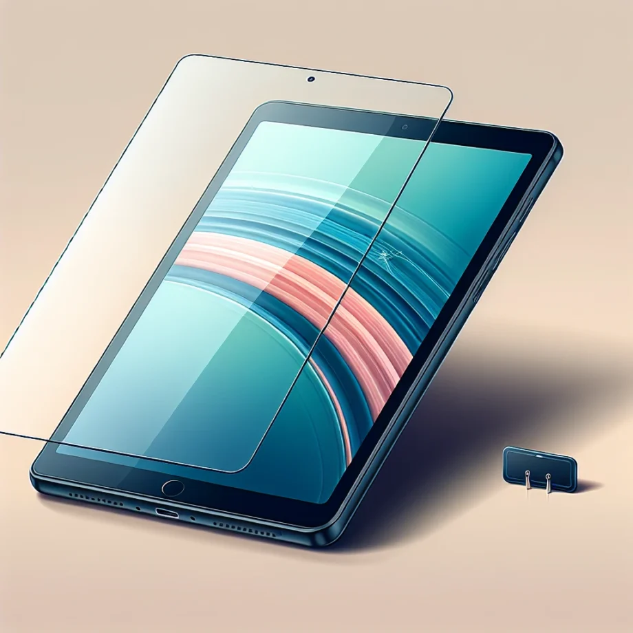 Why are some tablets designed with replaceable screen protectors?