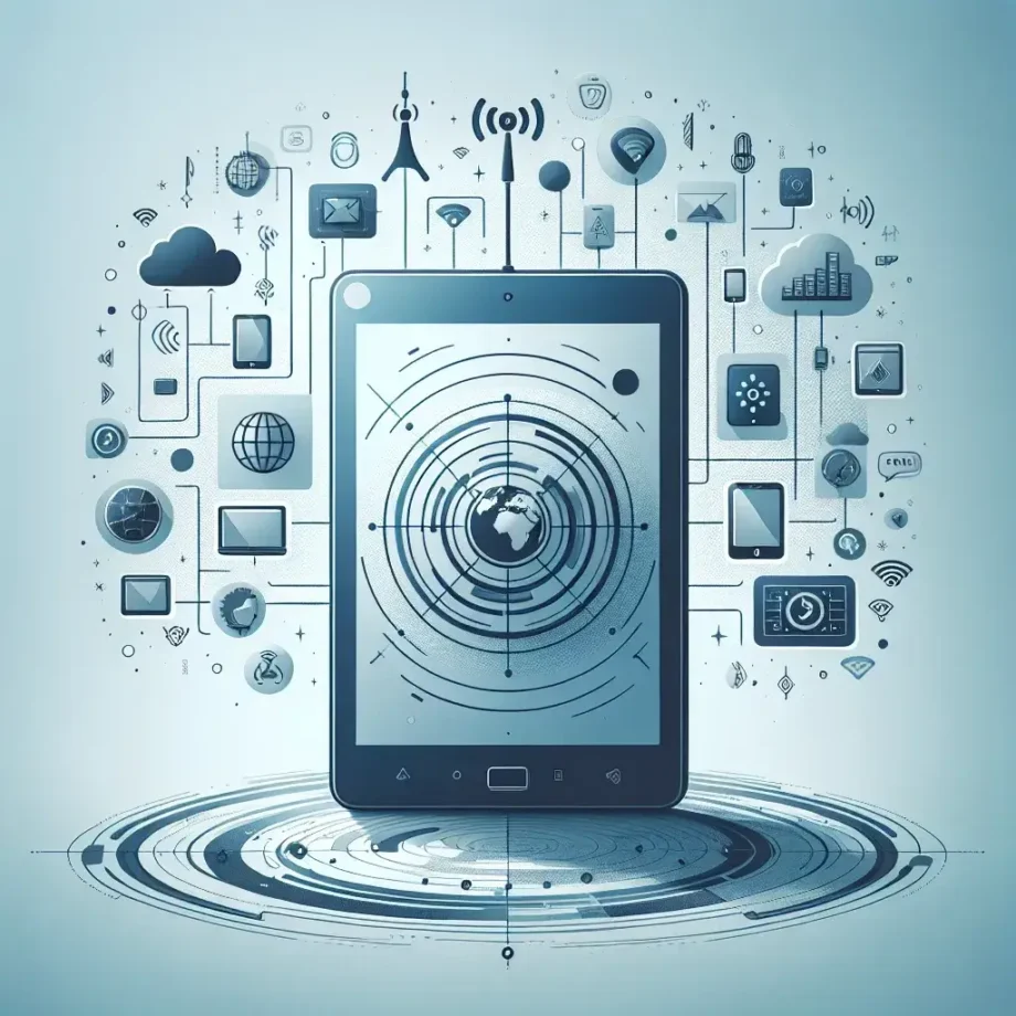 What advantages do tablets with integrated radio transceivers offer?